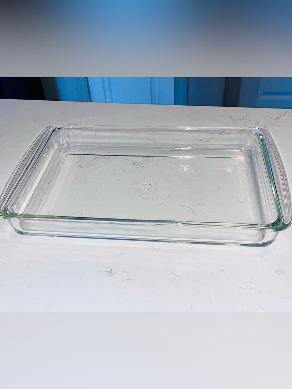 Vintage 70’s Pyrex by Corning 233 clear glass rectangle baking dish 13.5 x 9